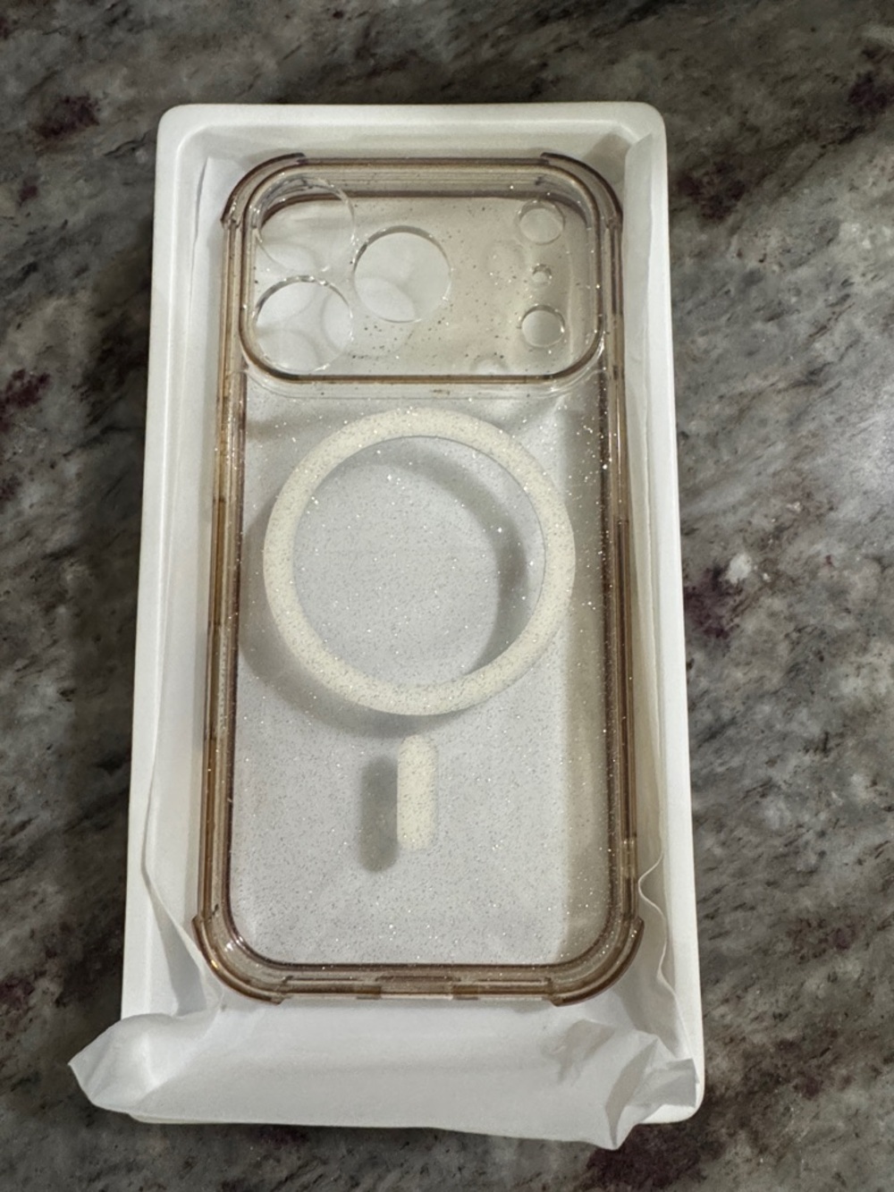 New Clear Glitter MagSafe-Compatible Phone Case